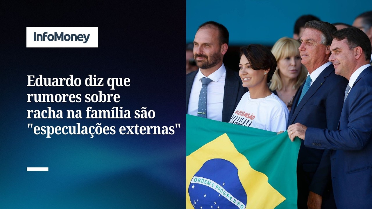 Eduardo minimiza atritos entre Flávio Bolsonaro e Michelle | InfoMoney News