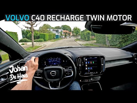 VOLVO C40 RECHARGE TWIN MOTOR 408 HP POV TEST DRIVE