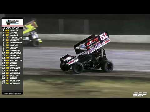 9.6.25 POWRi Honest Abe Roofing 410 Outlaw Sprint League at Benton Speedway| Highlights - dirt track racing video image