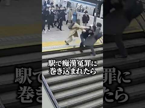 【痴漢冤罪】駅で突然「この人です!」と言われたら…?弁護士が語る“絶対にやってはいけない行動”とは #shorts