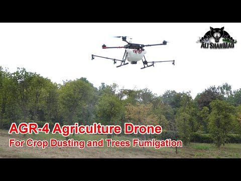 AGR-4 Agriculture Drone Crop Dusting Drone Setup and Flight Instructions - UCsFctXdFnbeoKpLefdEloEQ