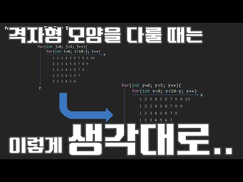 2025 자바 강의(Java) 093 - 격자형 모양 다루기