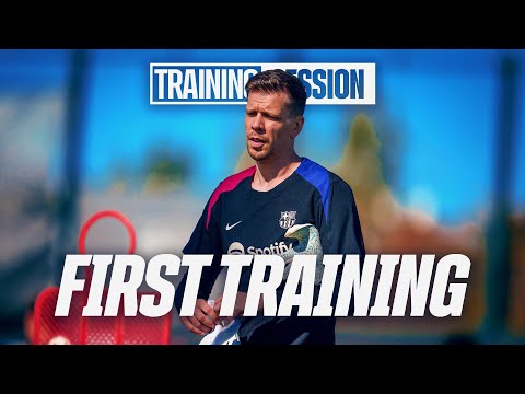 WOJCIECH SZCZESNY's FIRST TRAINING for FC BARCELONA! 🔵🔴