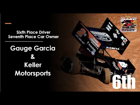 GAUGE GARCIA - 6TH PLACE DRIVER IN 2024 NARC 410 SPRINT CAR SERIES STANDINGS - dirt track racing video image