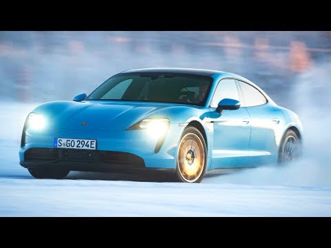 Porsche Taycan 4S ? Snow Test Drive ? Best Electric Car 2020"