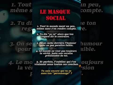 Tu souris, mais tu caches quelque chose (et tu le sais)