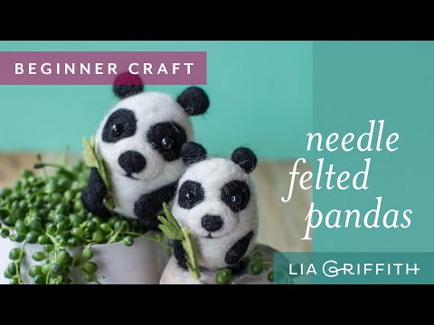 How To Make A Cute Felted Panda