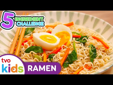 5 INGREDIENT CHALLENGE 👨‍🍳 Ramen Noodles 🍜 Cooking & Recipes For Kids | TVOkids