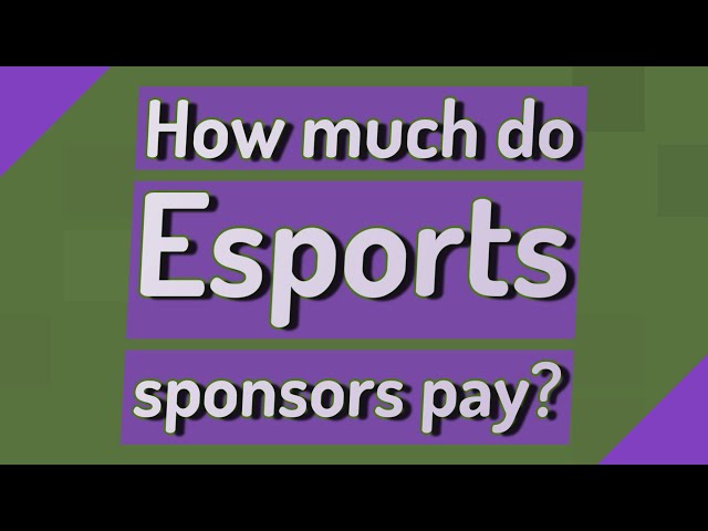 How Much Do Esports Sponsors Pay?