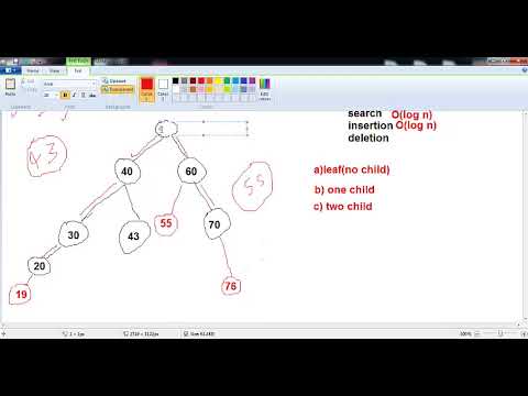 35-binary tree part 2(insertion and deletion)