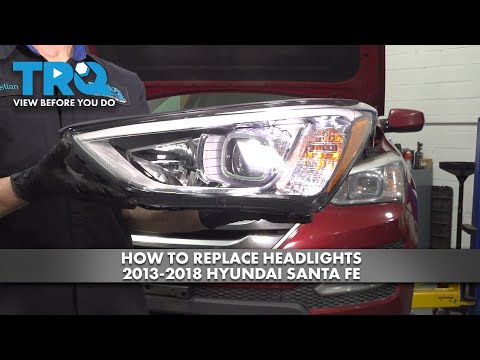Come sostituire i fari anteriori nella Hyundai Santa Fe?