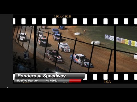 Ponderosa Speedway - Modified Feature - 7/15/2022 - dirt track racing video image
