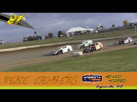 #87s Reise Stenberg 2023 WISSOTA Midwest Modified Highlights - dirt track racing video image