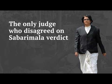WATCH #Sabarimala VERDICT| What Indu Malhotra, the only judge who DISAGREED on Sabarimala Verdict #India #Kerala #Controversy