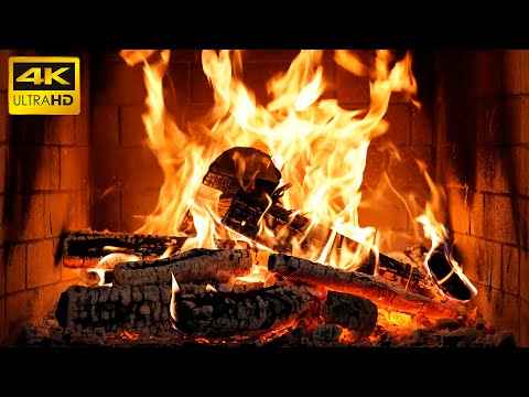 🔥 The Best Burning Fireplace for Calm Nights with Gentle Fire Sounds and Holiday Ambiance UHD 4K