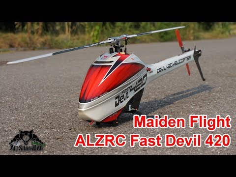 ALZRC Fast Devil 420 Electric 3D RC Helicopter Maiden Flight - UCsFctXdFnbeoKpLefdEloEQ