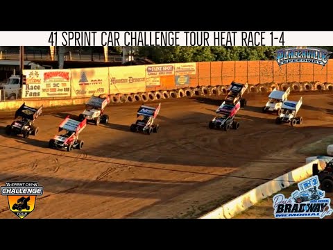 Dave Bradway (41) Sprint Car Challenge Tour | Heat Races 1-4 | Placerville Speedway - dirt track racing video image
