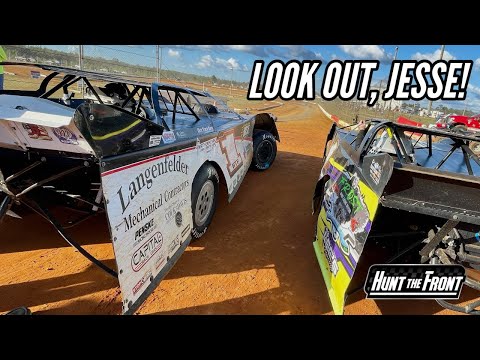 Jesse Wrecked! Crate Late Models at Deep South Speedway! - dirt track racing video image