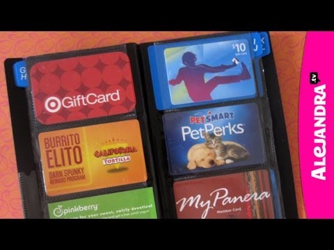 How to Organize Your Wallet, Credit Cards & Gift Cards - UCcvu0uB6SzugED_5FEC7Z0Q