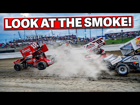 I LOST POWER STEERING for $126,000 At Skagit.... - dirt track racing video image