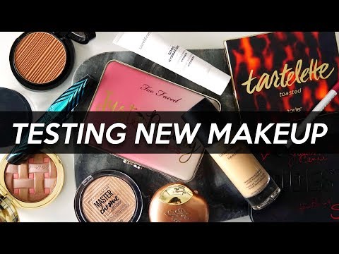 TESTING NEW MAKEUP! Tarte Toasted, Too Faced Peachy Mattes & More! | Jamie Paige - UCzqyss12CyV4jZtrhpksF4Q