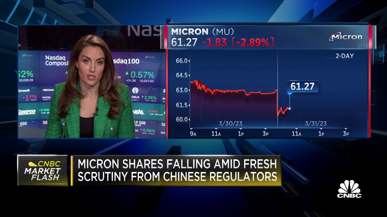 Micron stock tumbling amid fresh scrutiny from Chinese regulators