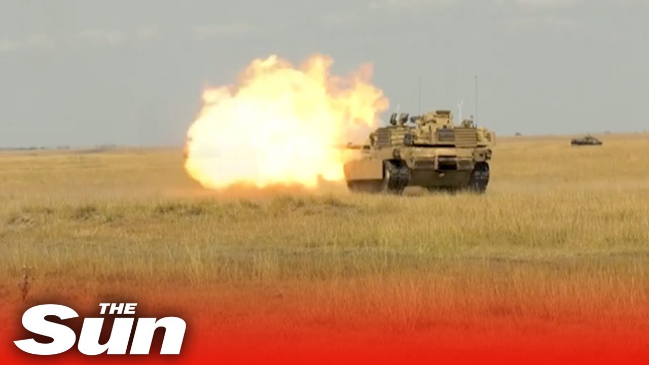 U.S carries out drills with Abrams tanks as it prepares to send 31 to Ukraine