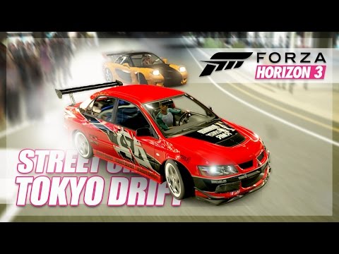 Forza Horizon 3 - Tokyo Drift Recreation! (Build & Drift Chase) - UC8K5GixLedebI8QGFEgtPKA