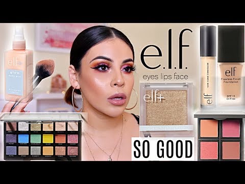 NEW e.l.f. MAKEUP 2019! FIRST IMPRESSIONS + WEAR TEST! ONE BRAND TUTORIAL | JuicyJas - UCqTR5f7YkGro3cPv23SqcqQ