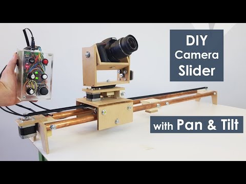 DIY Motorized Camera Slider with Pan and Tilt Head - Arduino Based Project - UCmkP178NasnhR3TWQyyP4Gw