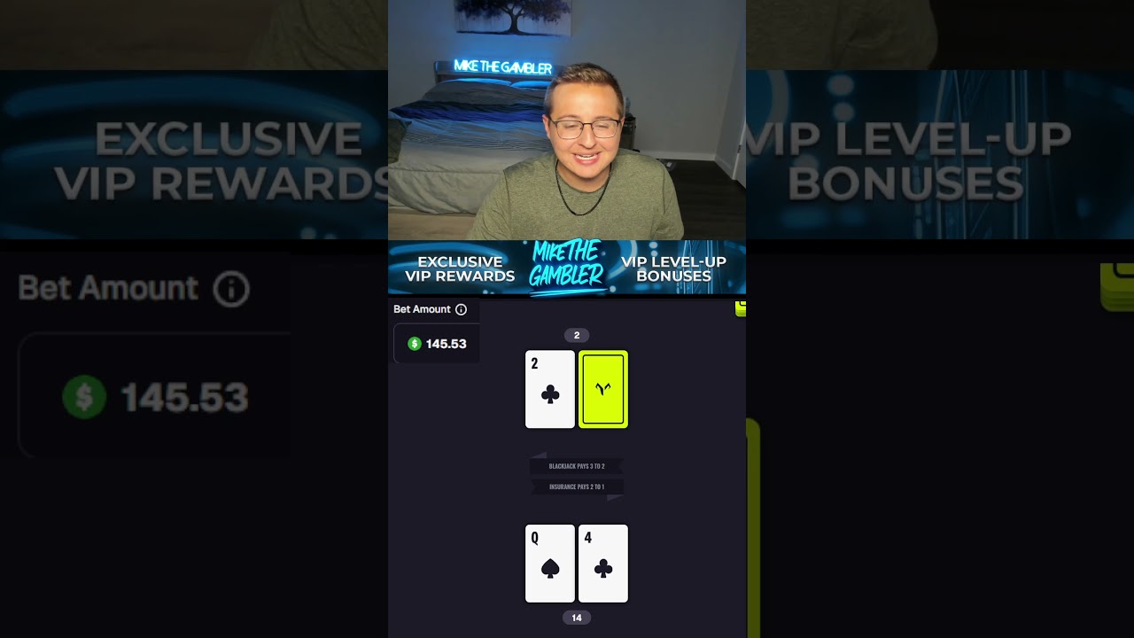 Blackjack Challenge Day 16 #gambling #blackjack #crypto