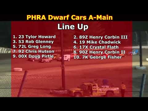 Grays Harbor Raceway, 2023 360 Battle Royale, Night 1, PHRA Dwarf Cars A-Main - dirt track racing video image