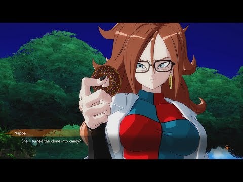 DRAGON BALL FIGHTERZ Android 21 Eats Goku Clone (Reveals She an Android) - UCm4WlDrdOOSbht-NKQ0uTeg