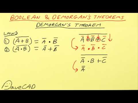 EEVacademy - Digital Logic Boolean & Demorgan's Theorems - UC2DjFE7Xf11URZqWBigcVOQ