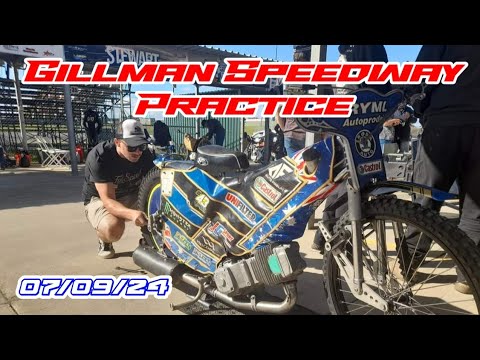 Motorcycle Speedway Gillman Practice - dirt track racing video image