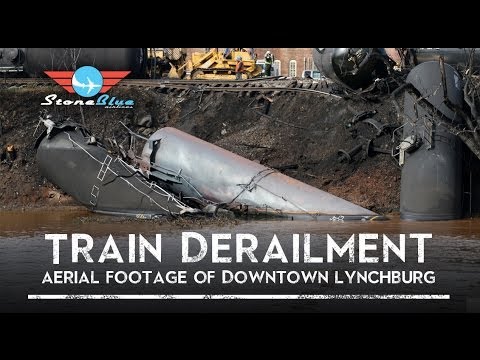 Train Derailment Aerial Footage Lynchburg VA QAV 250 - UC0H-9wURcnrrjrlHfp5jQYA