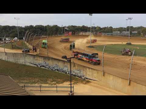 Lawrenceburg Speedway Day of Destruction School Bus Feature Race [10/18/25] - dirt track racing video image