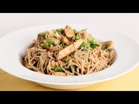 Sesame Noodle Salad with Grilled Chicken Recipe - Laura Vitale - Laura in the Kitchen Episode 957 - UCNbngWUqL2eqRw12yAwcICg