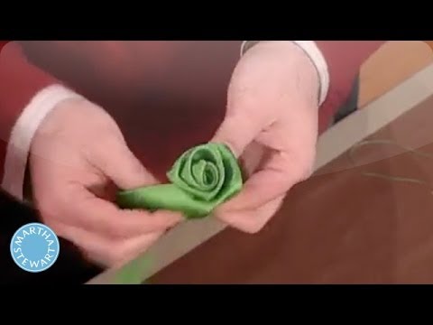How to Make a Ribbon Rose - Martha Stewart
