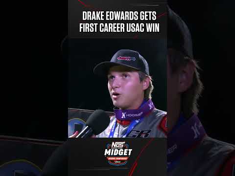 🏁 Drake Edwards scored his first career #usac feature win in the Chad McDaniel Memorial. 🏆 - dirt track racing video image
