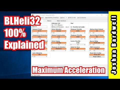 BLHeli32 100% Explained - Part 7 - Maximum Acceleration - UCX3eufnI7A2I7IkKHZn8KSQ