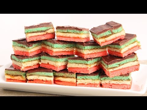 Italian Rainbow Cookies Recipe - Laura Vitale - Laura in the Kitchen Episode 882 - UCNbngWUqL2eqRw12yAwcICg