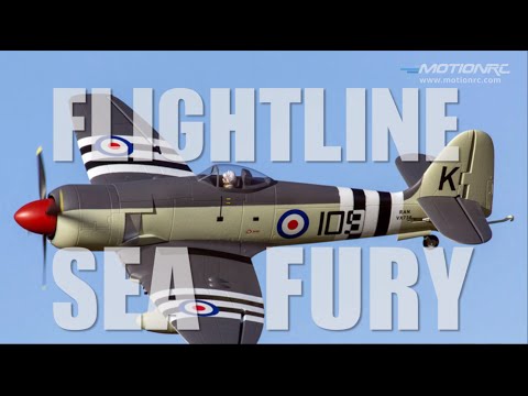 Flightline 1200mm Hawker Sea Fury Flight Review - UCubk5oFcnH0G47QJsj22fKw