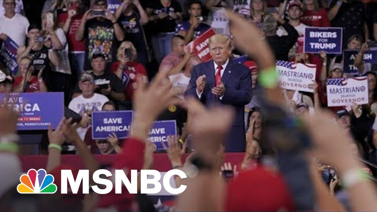 MAGA + QAnon: Trump Amplified Extreme Theories In New Messages As MAGA Fans Raise Q Salute