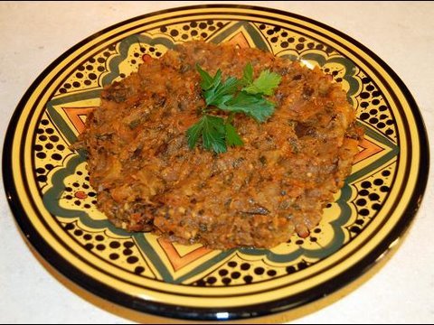 Zaalouk - Moroccan Eggplant Salad Recipe - CookingWithAlia - Episode 47 - UCB8yzUOYzM30kGjwc97_Fvw