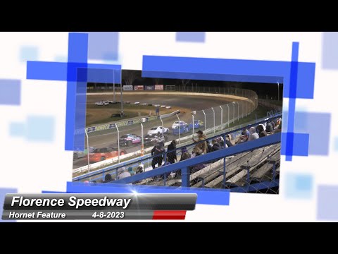 Florence Speedway - Hornet Feature - 4/8/2023 - dirt track racing video image