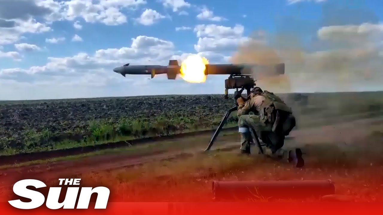Russian troops blast Ukrainian trenches with ‘Comet’ guided missiles