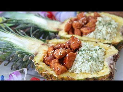 Chicken & Rice Pineapple Bowls (Honey Sriracha) + Kitchen Reveal - UCubwl8dqXbXc-rYE8MOSUnQ