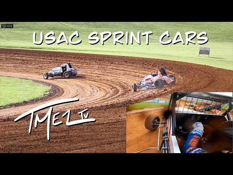 USAC Sprint Cars Bloomington Speedway - dirt track racing video image