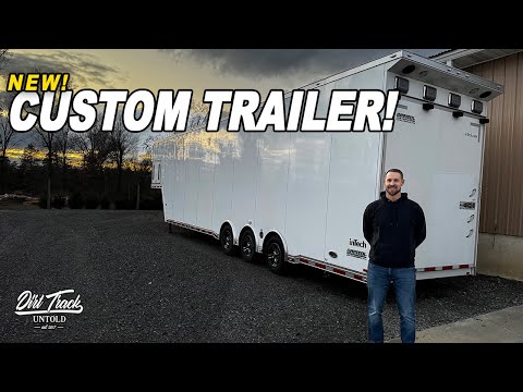 Tour Our NEW Race Car Trailer! - dirt track racing video image